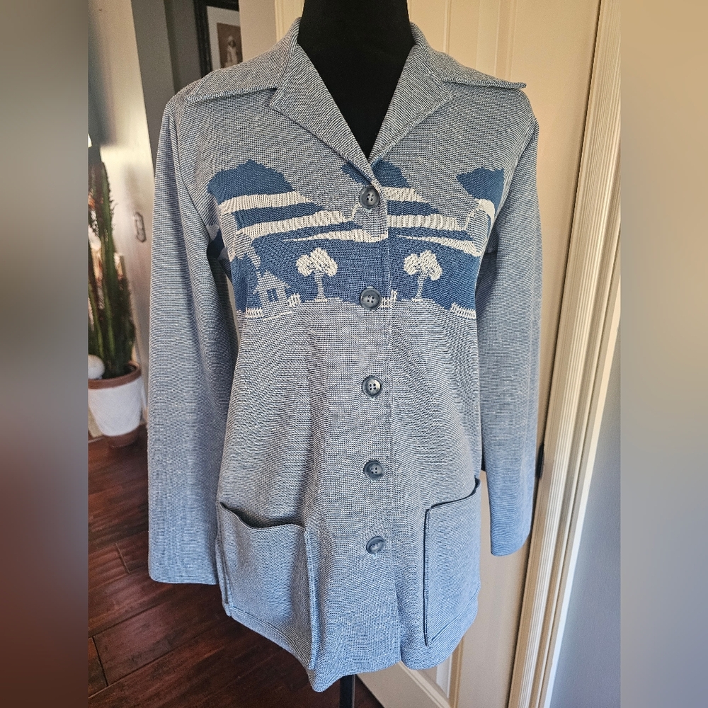 Vintage 70s Cottagecore Jacket Cardigan Sm-Med 9/10